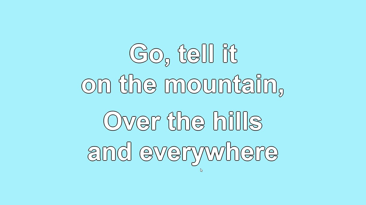 Go Tell it on the Mountain Verse 3