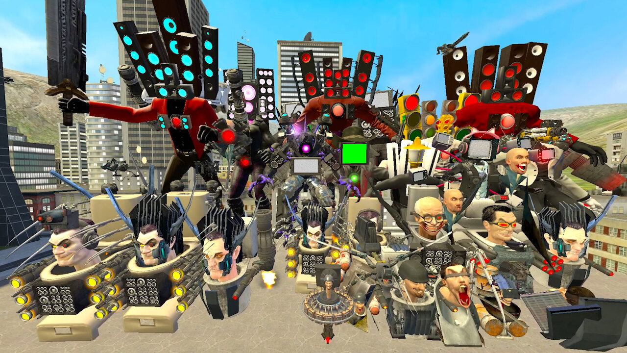 NEW ULTIMATE MECHA TV MAN BOSS VS ALL SKIBIDI TOILET BOSSES In Garry's Mod!