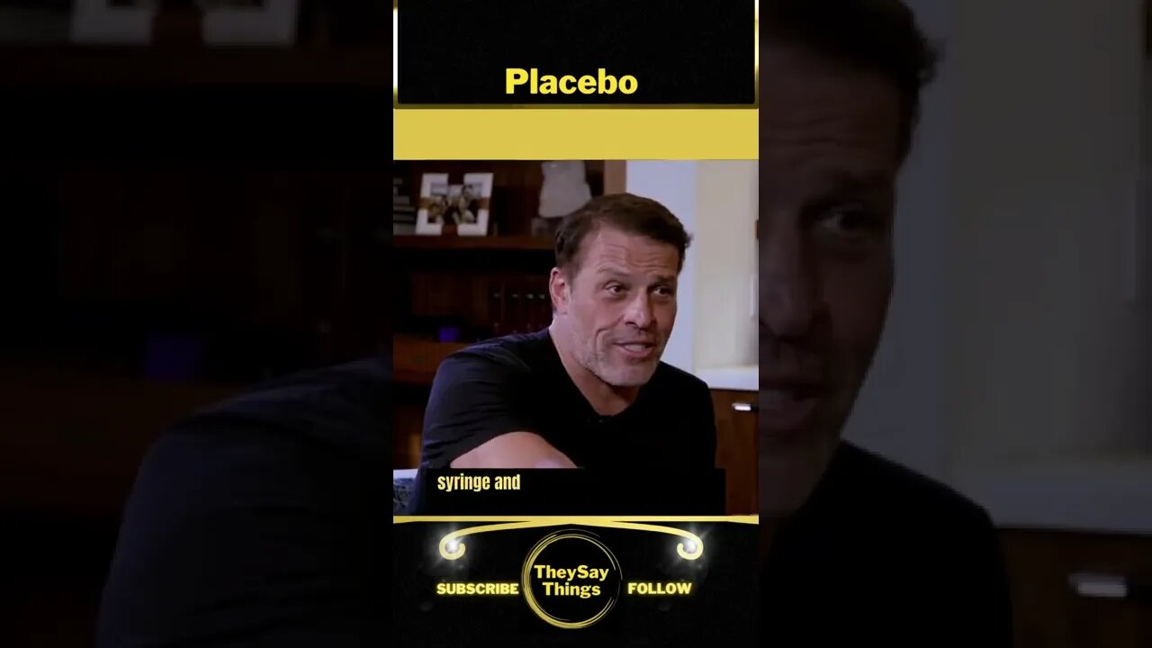 Tony Robbins, Placebo