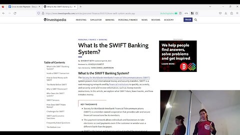 Types of Cross border Payments : Wire Tranfers & Networks - SWIFT pt 2