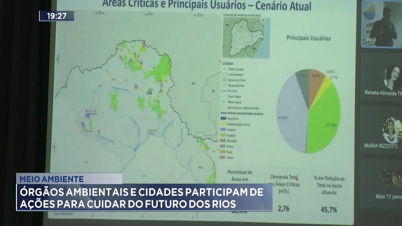 Meio Ambiente: Órgãos Ambientais e cidades participam de Ações para Cuidar do Futuro dos Rios.