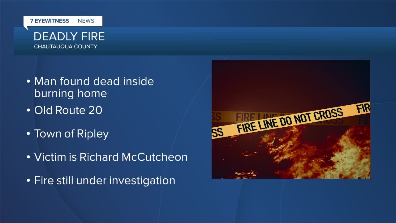 63-year-old man killed in fire in Chautauqua County