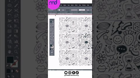 How to create Pattern in Illustrator #illustratortips #shorts