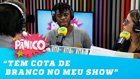 Yuri Marçal brinca: "tem cota de branco no meu show"