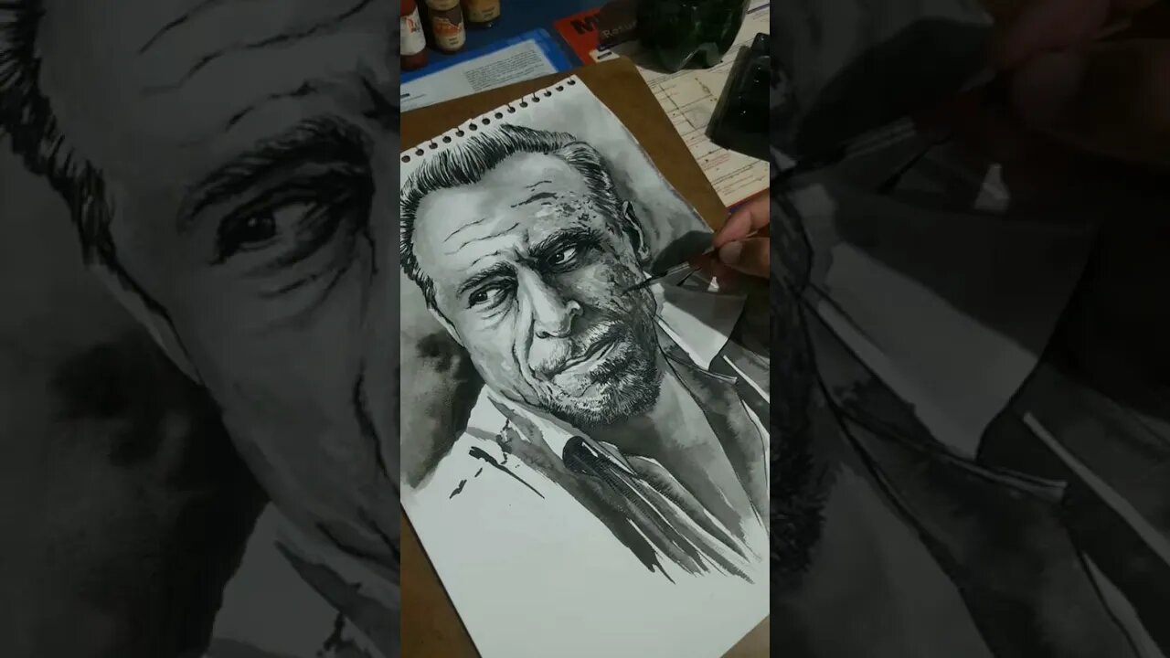 Bukowski #draw #shortsvideo #drawing #instagramyoutube #bukowski