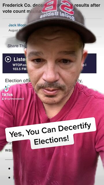 Yes, You Can Dercitify Elections!