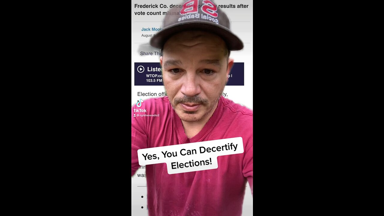 Yes, You Can Dercitify Elections!