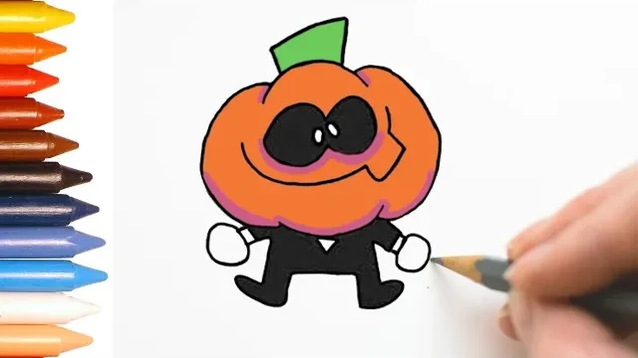 COMO DESENHAR PUMP - SPOOKY MONTH - PASSO A PASSO - FÁCIL