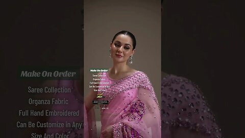 Organza Saree With Seq Work | Pre-Order #shrots