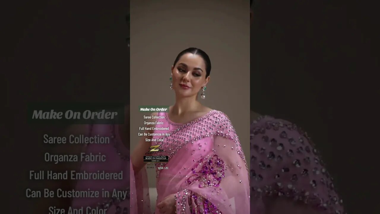 Organza Saree With Seq Work | Pre-Order #shrots