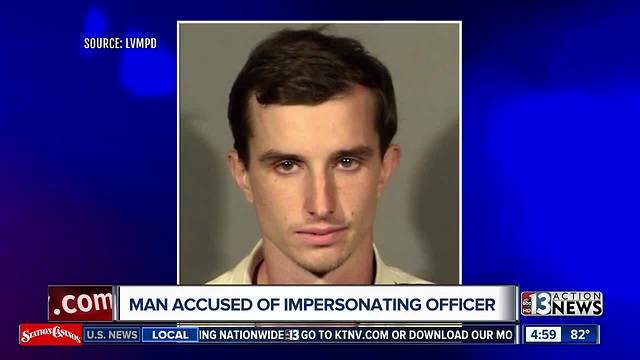 Man arrested after posing as cop