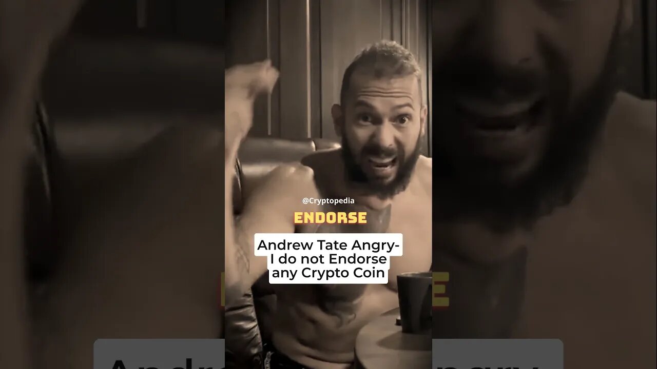 Andrew Tate Angry On Meme Coin Creators #andrewtate #tatespeech #crypto #andrew #shorts #topg