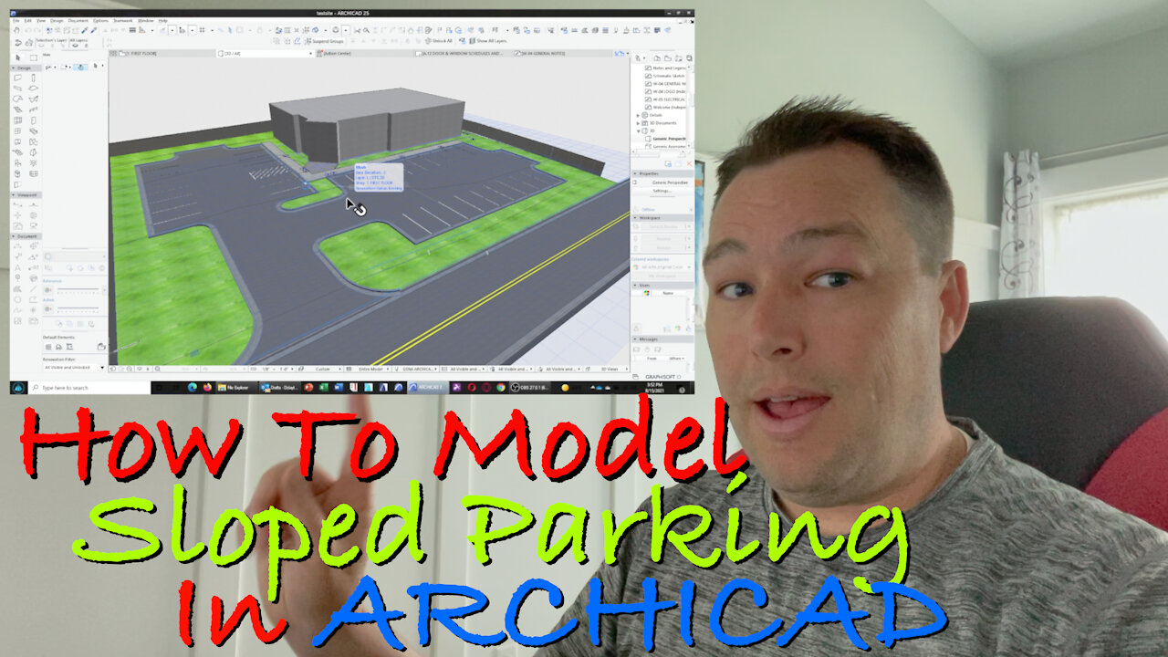 How to Model 3D Site With Slope in Archicad - CBA AC-002