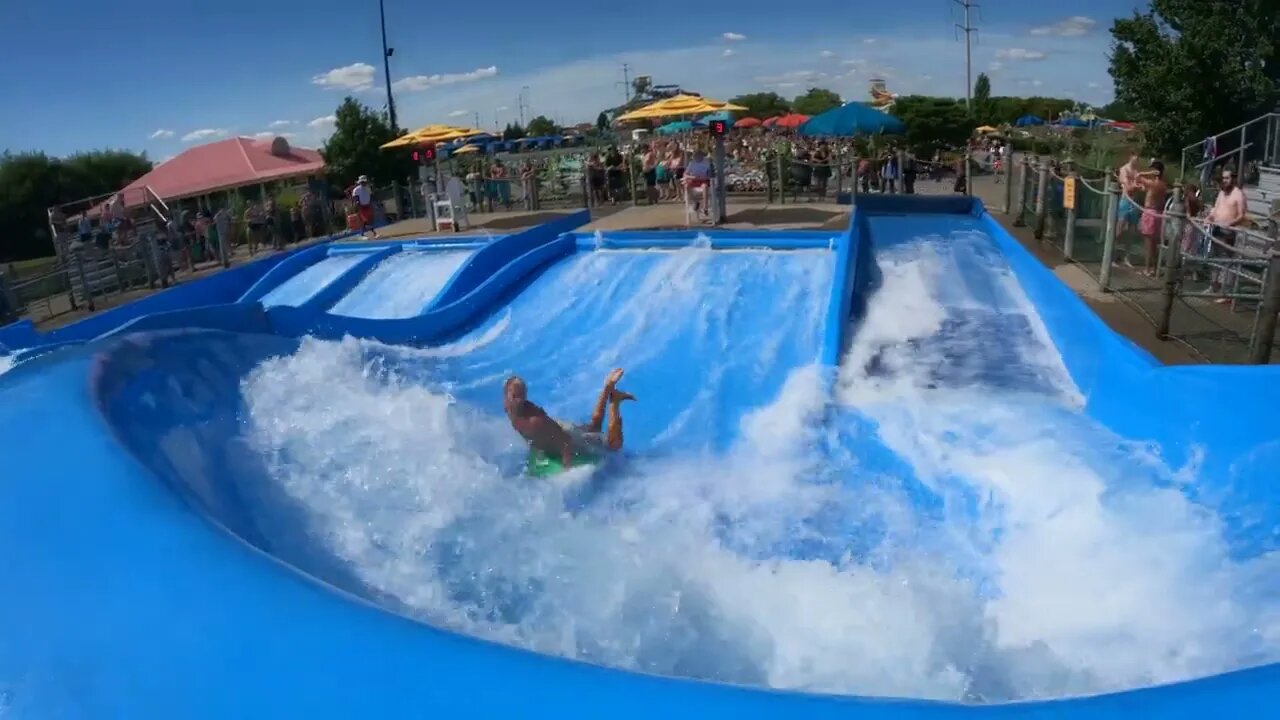 flowrider - Andrew - 3 at Soak City, Kings Island