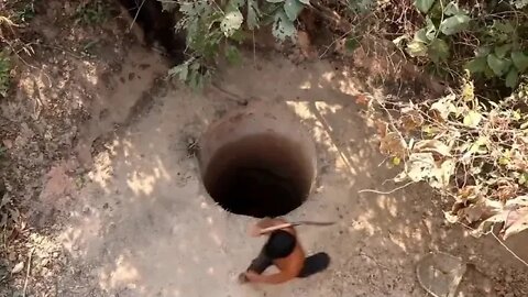 I have a shovel in my hand! Wilderness brothers build a million level swimming pool with their bare