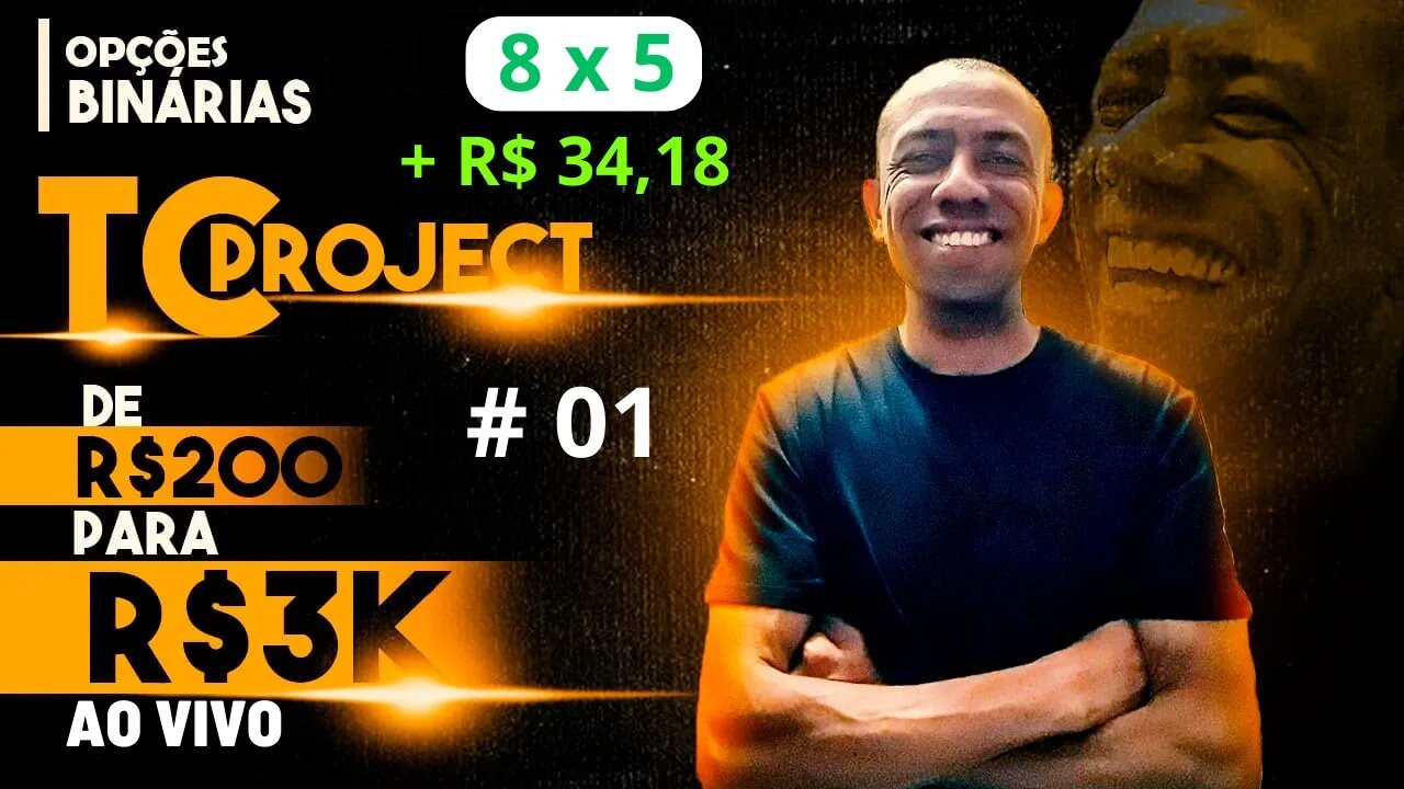 OPÇÕES BINÁRIAS AO VIVO | Quotex.io e Iq Option #01