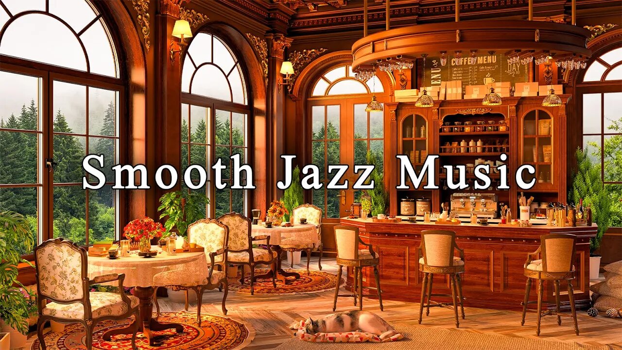 Jazz Relaxing Music for Focus, Study, Work ☕ Cozy Fall Coffee Shop Ambience~Smooth Jazz Instrumental