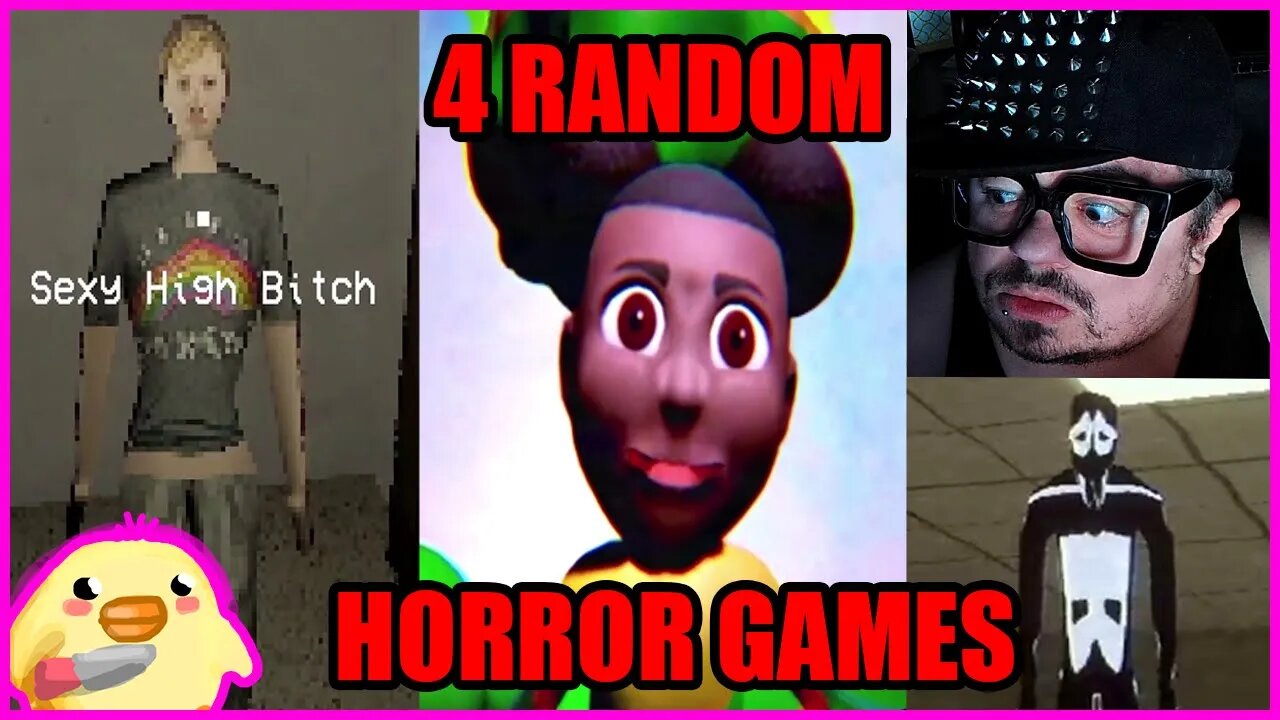 Scary Ducks, Backrooms, Psychotic Killers & Amanda the Adventurer! | 4 Random Horror Games