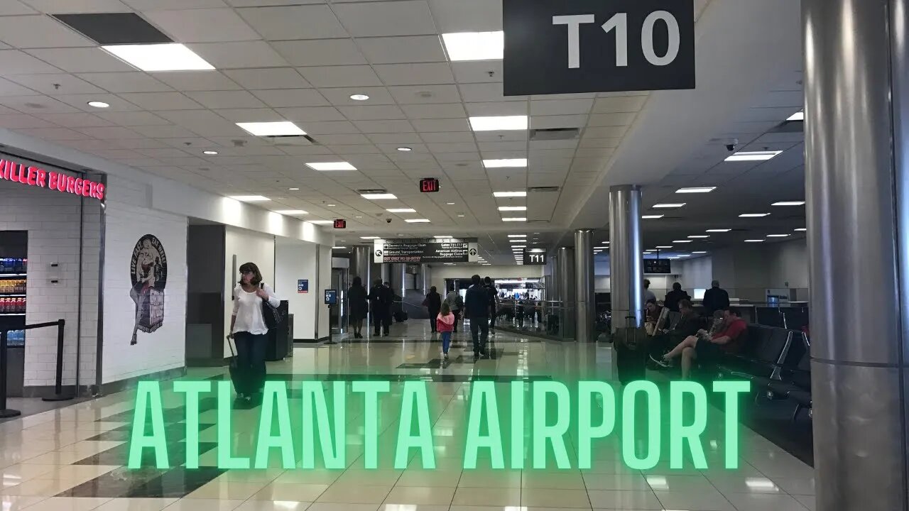 Exploring ATL airport after going through TSA checkpoint
