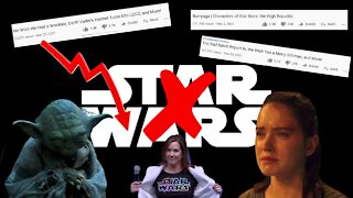 STAR WARS You Tube Channel a DOWNVOTED DUMPSTER FIRE! Star Wars THEORY DESTROYS LUCASFILM'S VIEWS!!