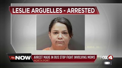 Mom who used broken coffee mug as weapon in brawl at a bus stop arrested