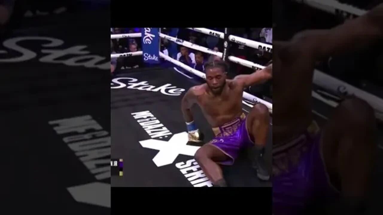 Greg Hardy ROCKS Hasim Rahman Jr in 2nd Round #shorts