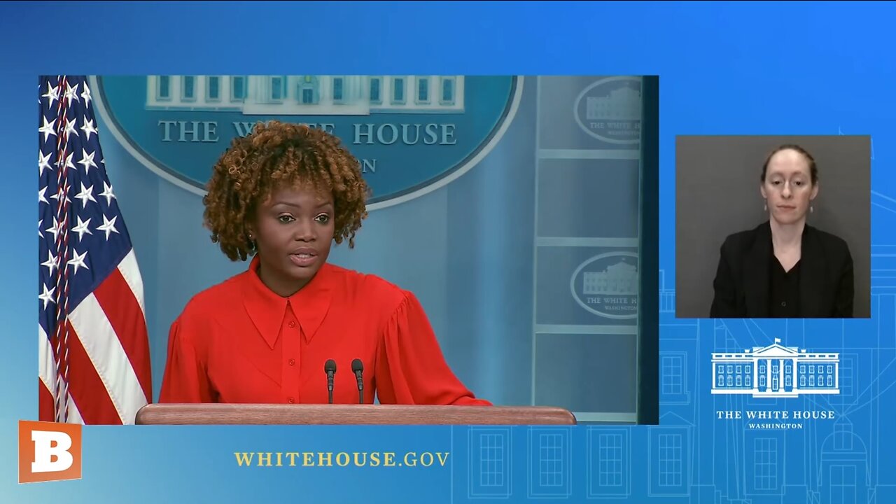 WH Press Secretary Karine Jean-Pierre speaking with reporters...