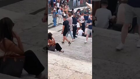 Visiting the Spanish Steps in Rome #shorts