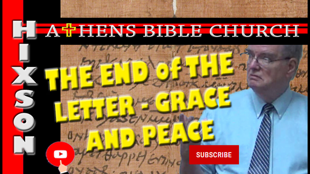 Ending The Book of Ephesians | Ephesians 6:16-24 | Athens Bible Church