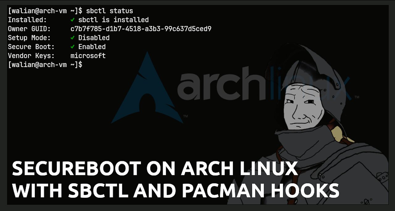 Install Secure Boot on Arch Linux (the easy way)