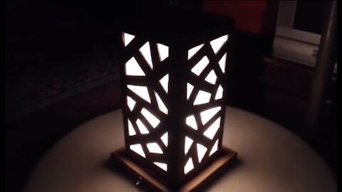 DIY Home made Lamp shade out of cardboard