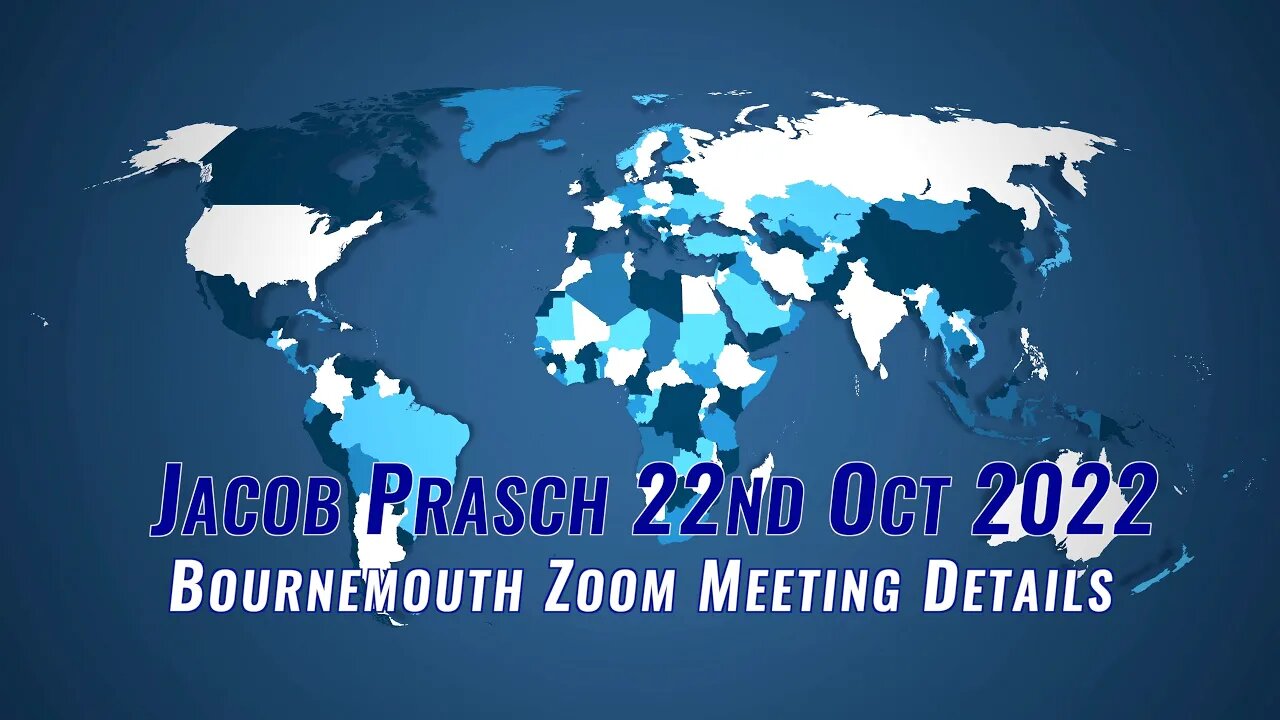 Jacob Prasch | Zoom Meeting Details and Itinerary For Bournemouth - 22nd October 2022