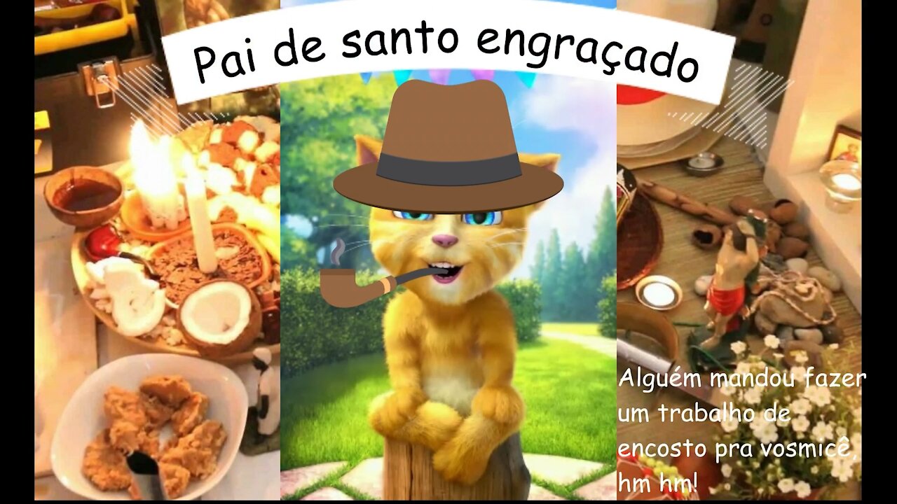 Pai de santo engraçado: Alguém mandou fazer um trabalho de encosto pra vosmicê! [Frases e Poemas]