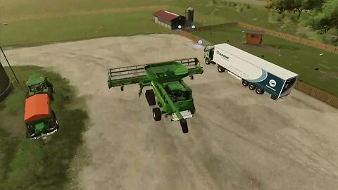 Wheat Harvest at Iowa Farm Part 27 - FARMING SIMULATOR 22 - Timelapse