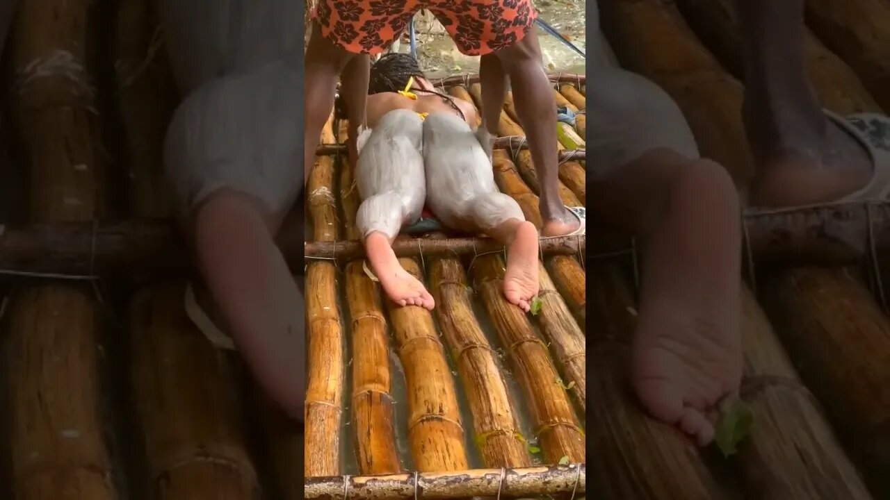 White River Lime Stone massage #shortsvideo #shortsfeed #jamaica #nature #youtubeshorts #short