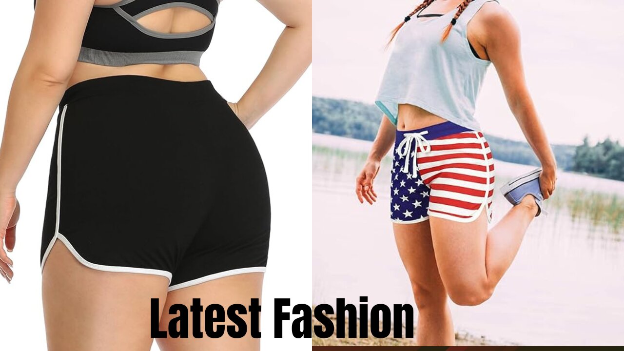 HDE Plus Size Dolphin Shorts for Women Running Workout Short Athletic Bottoms
