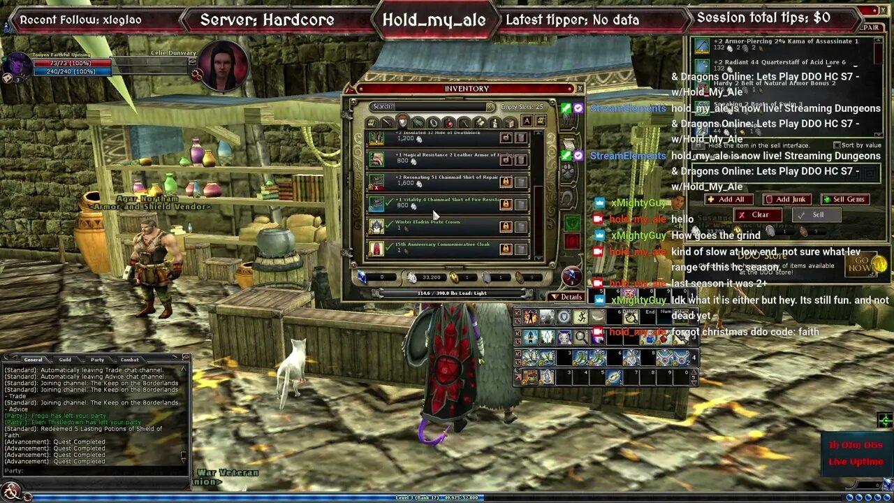 Lets Play DDO Hardcore Season 7 wHold My Ale 12 26 22 8of11