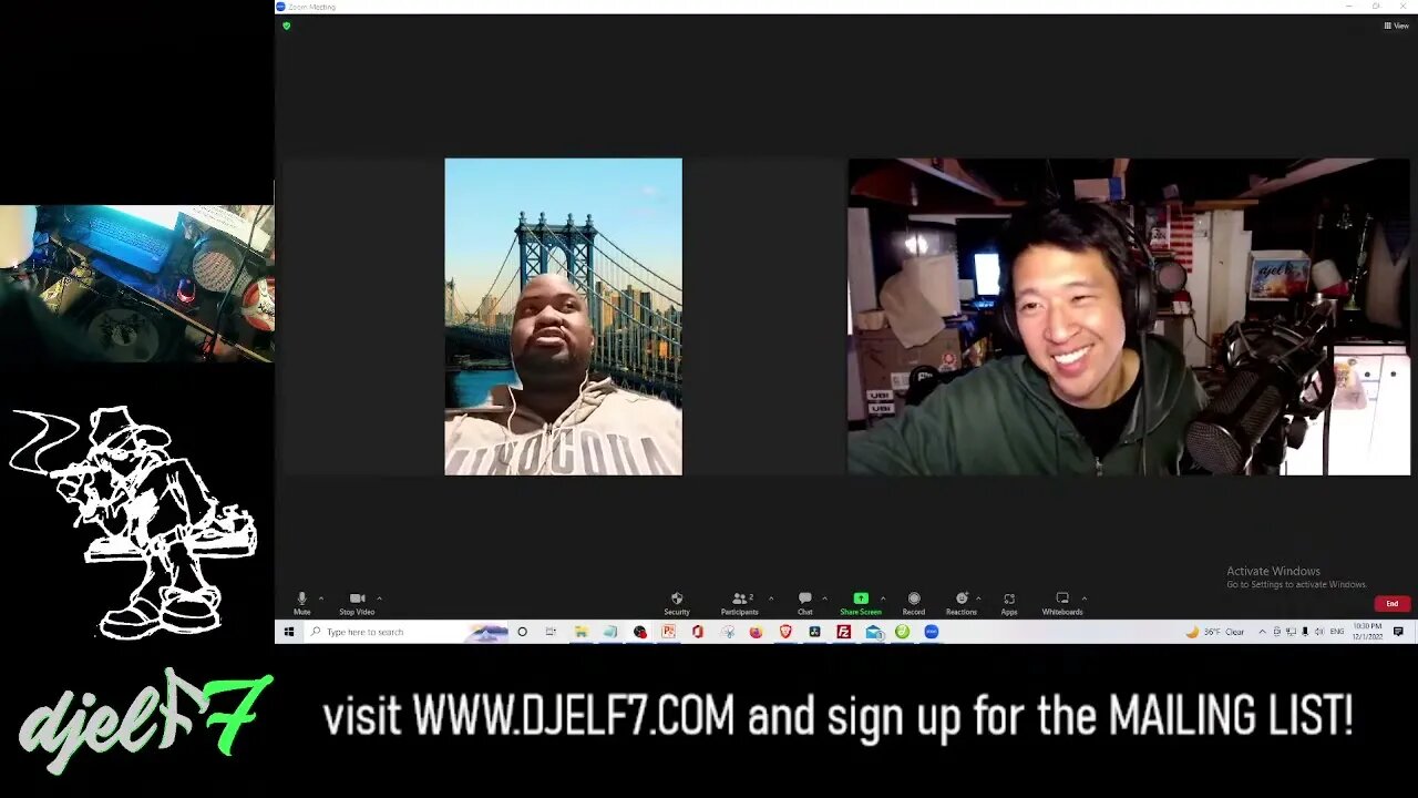 My interview with Djelfseven Nycsstreetactivist on December 1st 2022. @djelf7 @djelf7