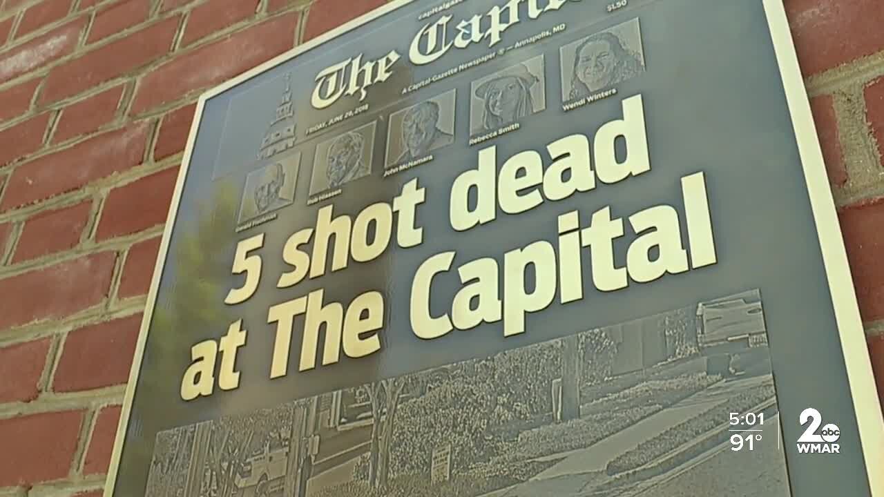 Memorial unveiled for five journalists shot and killed three years ago