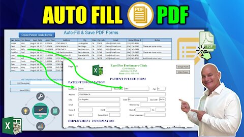 How to AUTOMATICALLY Fill PDF Forms Using Microsoft Excel in 1 CLICK