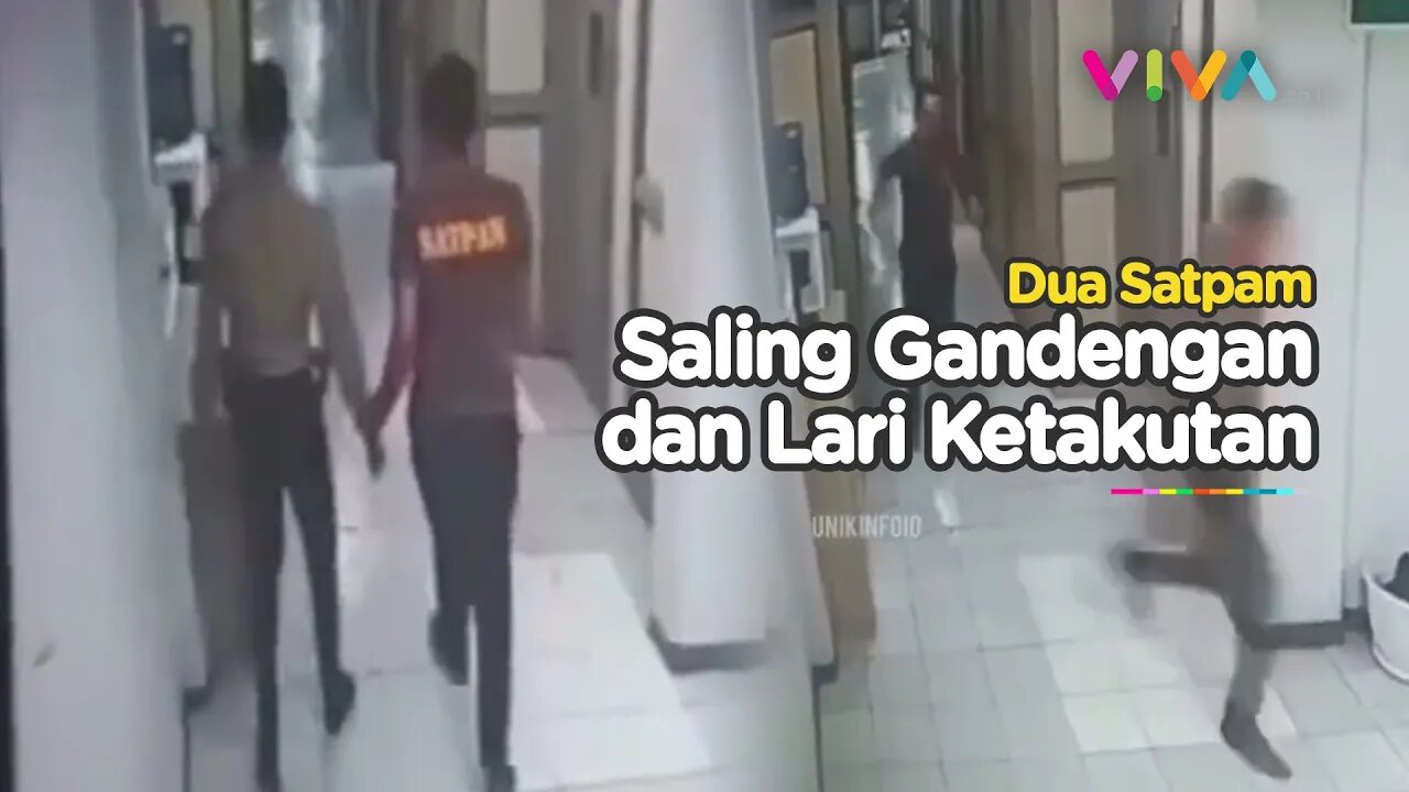 Mesra Banget, 2 Satpam Gandengan dan Lari Terbirit-birit Ketakutan