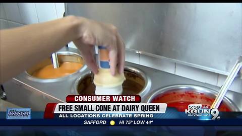 Dairy Queen spring for one free ice cream cone