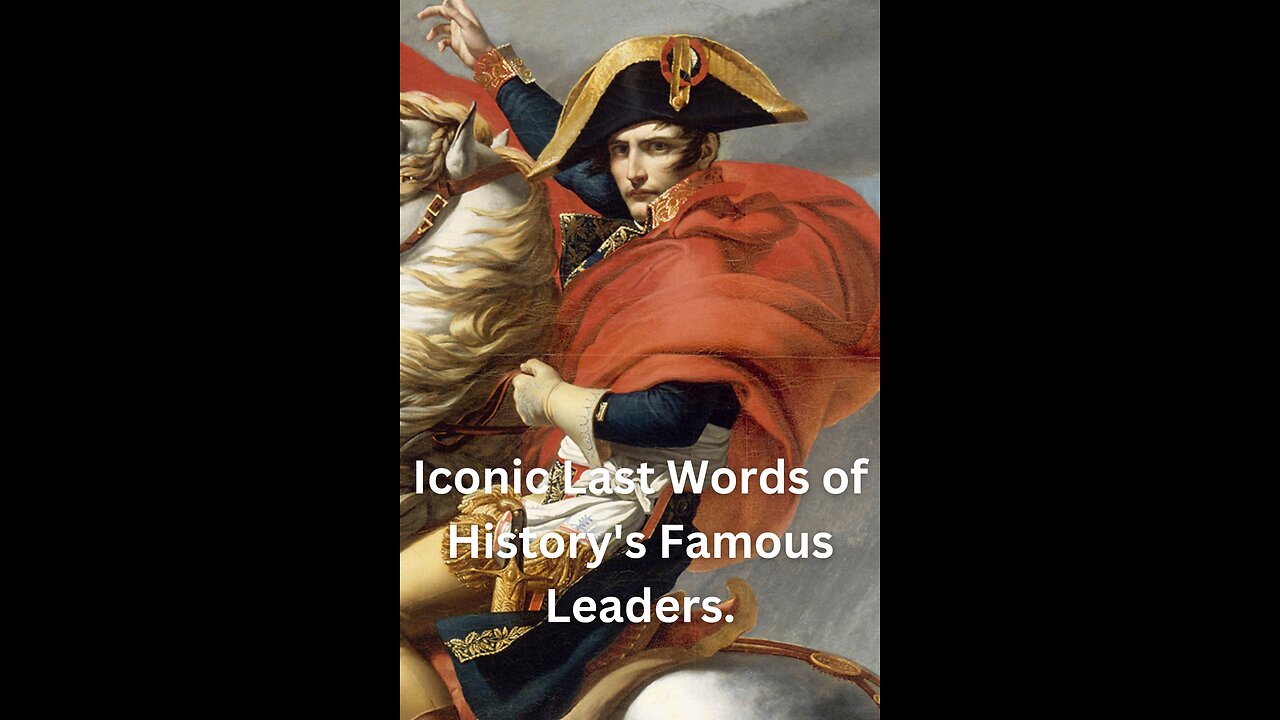 Iconic Last Words of History's Famous Leaders.