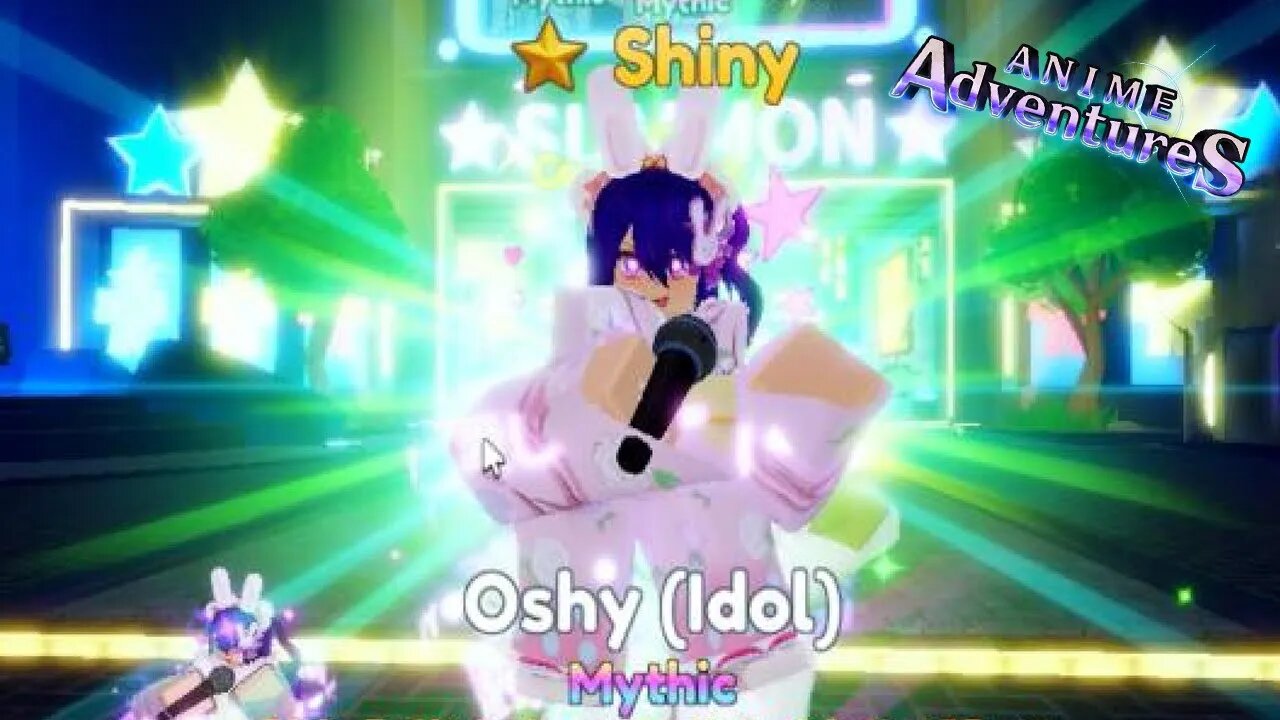 SÓ AGRADEÇO... SHOWCASE OSHY (IDOL) EVOLVED 𝗦𝗛𝗜𝗡𝗬 NO ANIME ADVENTURES