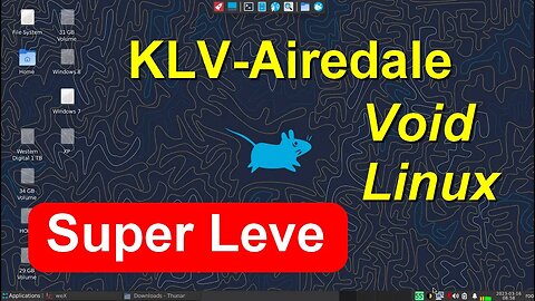 KLV Airedale Linux pequena distro baseada no Void usando overlayfs frugal install. Super Rápido