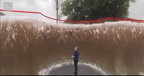 Simulation as to what hurricane Milton will look like in Tampa Florida