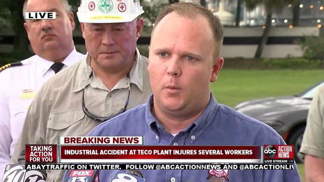 Officials give update on industrial accident at TECO plant