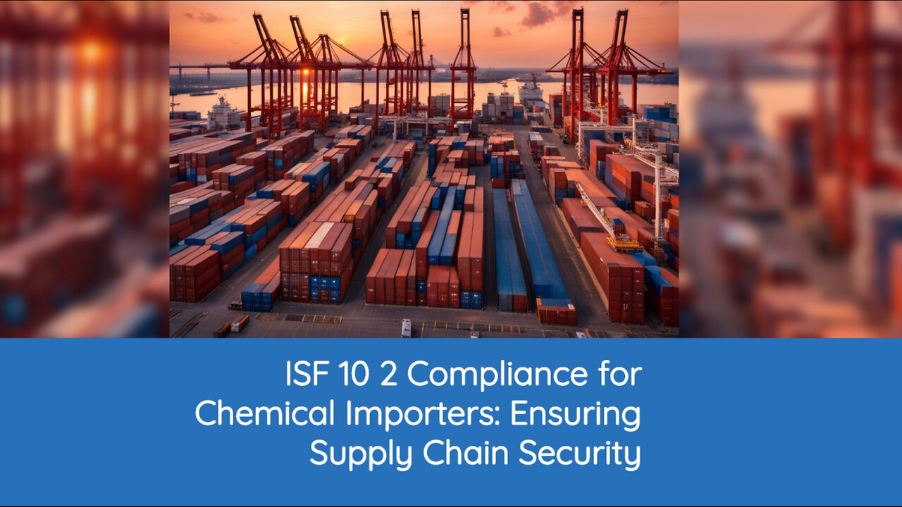 Unlocking the Secrets: ISF 10 2 Compliance for Importers of Chemicals