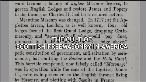 JESUITS SENT MORIN TO INVENT THE CULT OF SCOTTISH FREEMASONRY IN AMERICA TO OVERTHROW AMERICA!