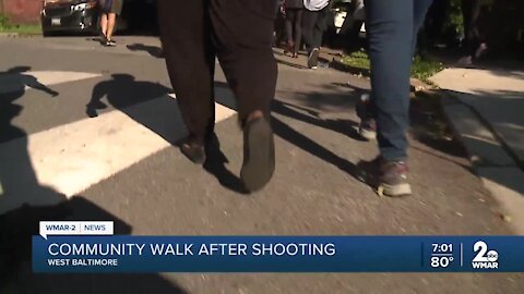 Baltimore leaders hold community walk following violent week
